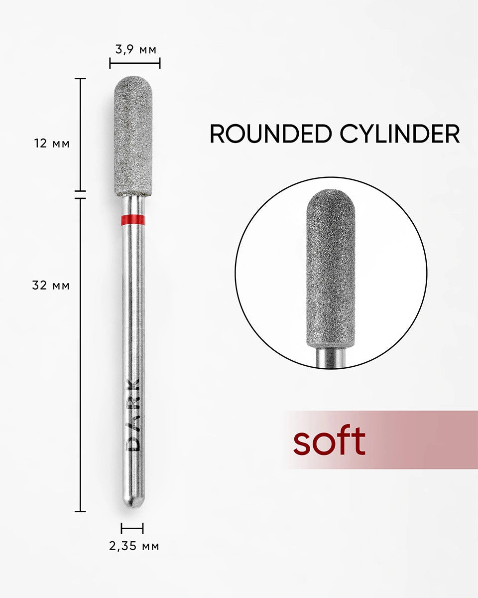 DARK Rounded Cylinder red 3.9x12mm