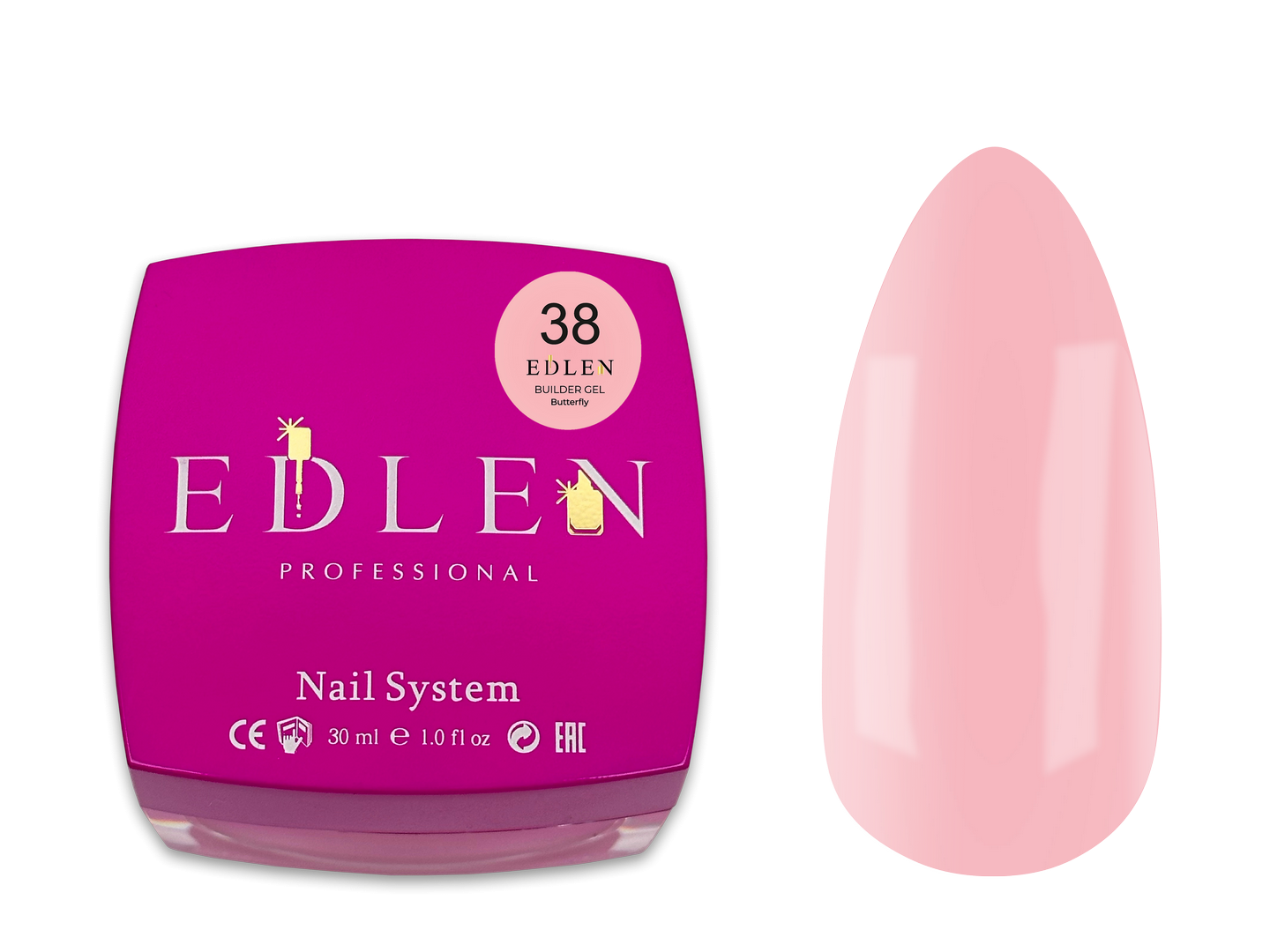 EDLEN Builder Gel Butterfly 38, 30ml