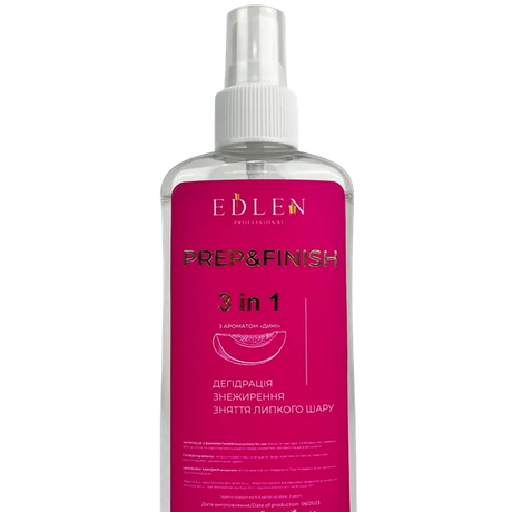 EDLEN Nail&Prep 3 in 1 Melon Aroma, 250ml