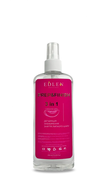 EDLEN Nail&Prep 3 in 1 Melon Aroma, 250ml