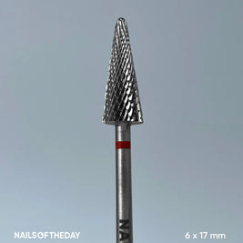 NOTD Nail Drill Carbide 6*17mm, Red