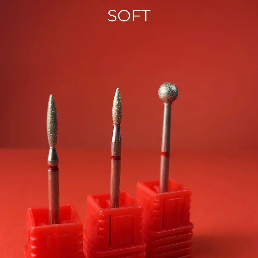 NOTD Nail Drill Flame Red 2.1mm/8mm