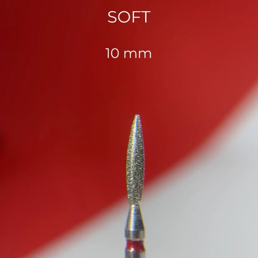 NOTD Nail Drill Flame 2.3*10mm, Red