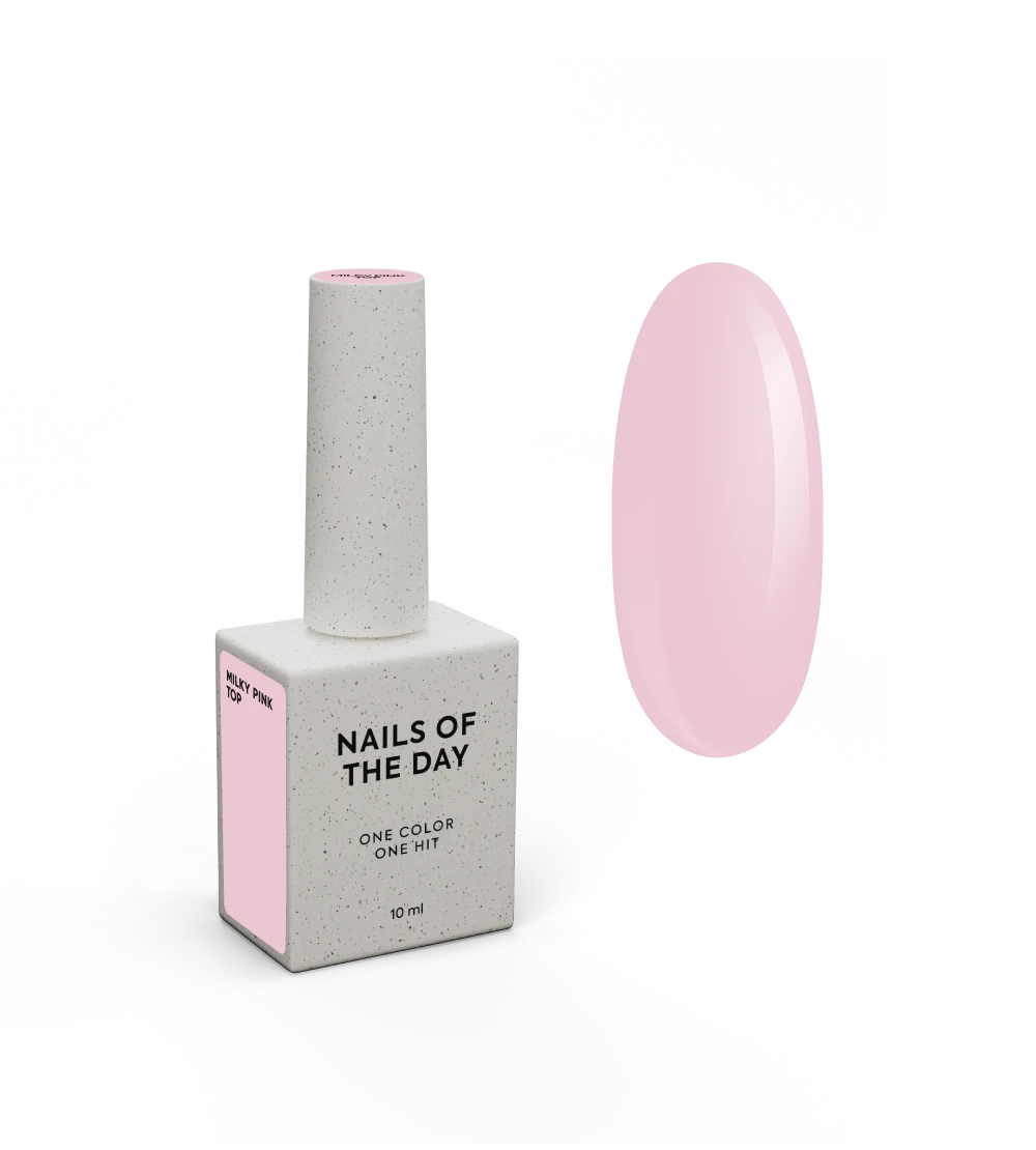 NAILSOFTHEDAY Milky Pink Top, 10ml